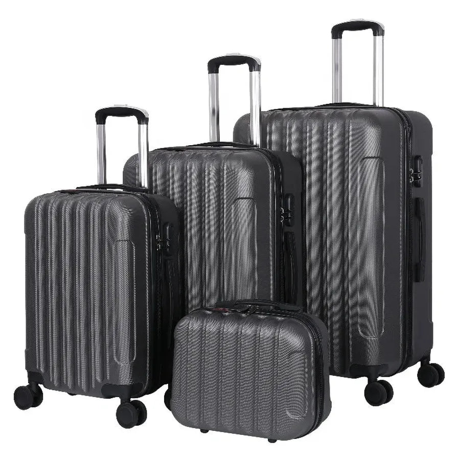 HKM-257875 Durable ABS Hard Shell Spinner Carry-On Trolley Suitcase for Travel