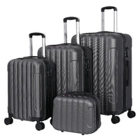 HKM-257875 Durable ABS Hard Shell Spinner Carry-On Trolley Suitcase for Travel