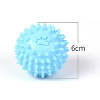HKM-2579645 Interactive Rubber Chew Ball for Dogs and Cats - Tooth Cleaning and Durable Design - 6cm Pet Toy