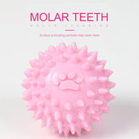 HKM-2579645 Interactive Rubber Chew Ball for Dogs and Cats - Tooth Cleaning and Durable Design - 6cm Pet Toy