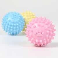 HKM-2579645 Interactive Rubber Chew Ball for Dogs and Cats - Tooth Cleaning and Durable Design - 6cm Pet Toy