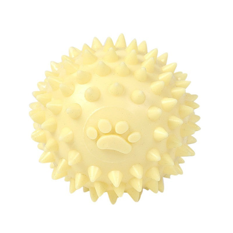 HKM-2579645 Interactive Rubber Chew Ball for Dogs and Cats - Tooth Cleaning and Durable Design - 6cm Pet Toy
