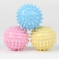 HKM-2579645 Interactive Rubber Chew Ball for Dogs and Cats - Tooth Cleaning and Durable Design - 6cm Pet Toy