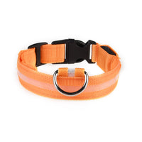 HKM-2580157 Waterproof Fiber Optic Magnetic Charging Pet Collar with Reflective Safety Modes