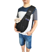 HKM-2580413 Lightweight Breathable Pet Sling Backpack for Small Dogs and Puppies, Adjustable Shoulder Carrier, Soft Cotton Design