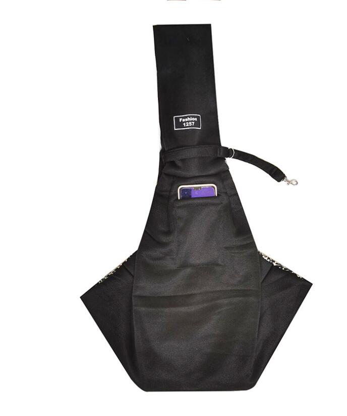 HKM-2580413 Lightweight Breathable Pet Sling Backpack for Small Dogs and Puppies, Adjustable Shoulder Carrier, Soft Cotton Design