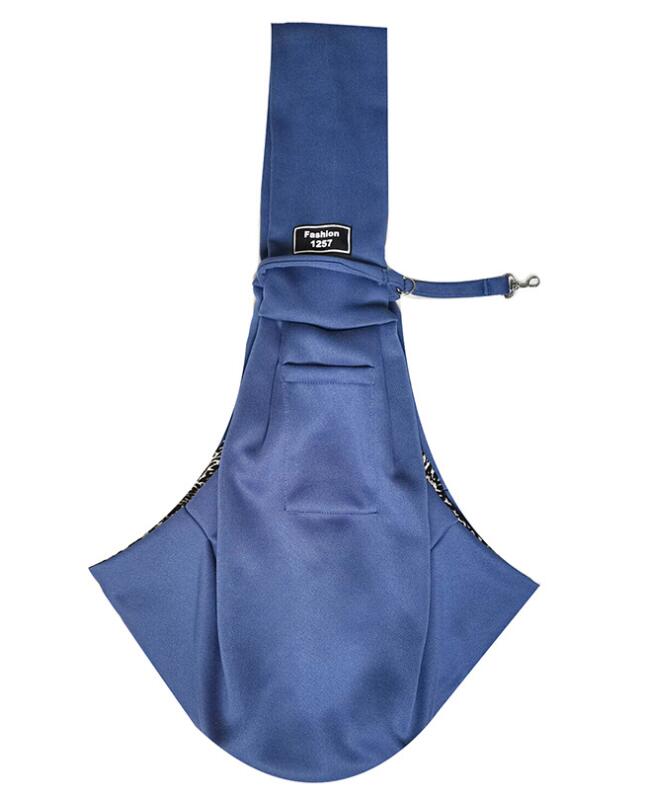 HKM-2580413 Lightweight Breathable Pet Sling Backpack for Small Dogs and Puppies, Adjustable Shoulder Carrier, Soft Cotton Design