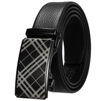 HKM-258195 Automatic Buckle Men's Belt Made of Head Layer Cowhide, Model LY36-24871-5