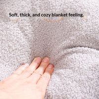 HKM-2582205 Cozy Peach Heart-Shaped Dog Fleece Bed - Removable & Washable, Sizes M & L