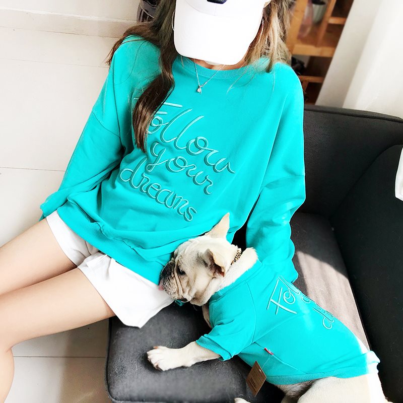 HKM-2582333 Matching Cartoon Lace Sweater Set for Pet and Owner in Various Colors
