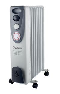 HKM-258259 Oil Filled Radiator Heater 1000-2600W with Adjustable Thermostat and Overheat Protection for Home and Office Use