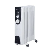 HKM-258259 Oil Filled Radiator Heater 1000-2600W with Adjustable Thermostat and Overheat Protection for Home and Office Use