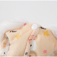 HKM-2582717 Winter Fleece Teddy Dress with 3D Ears for Small Dogs and Cats, Hooded Soft Cotton Coat