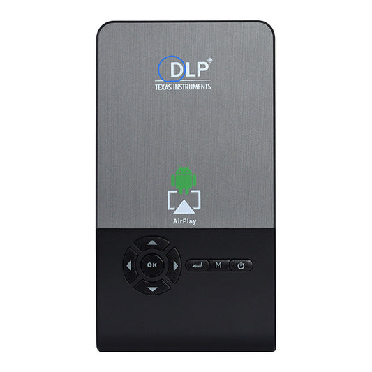 HKM-258323 Portable 3D DLP HD Projector - Wireless Mobile Phone Compatibility, 10-120 Inch Image Size, 3-3.5 Hours Standby Time