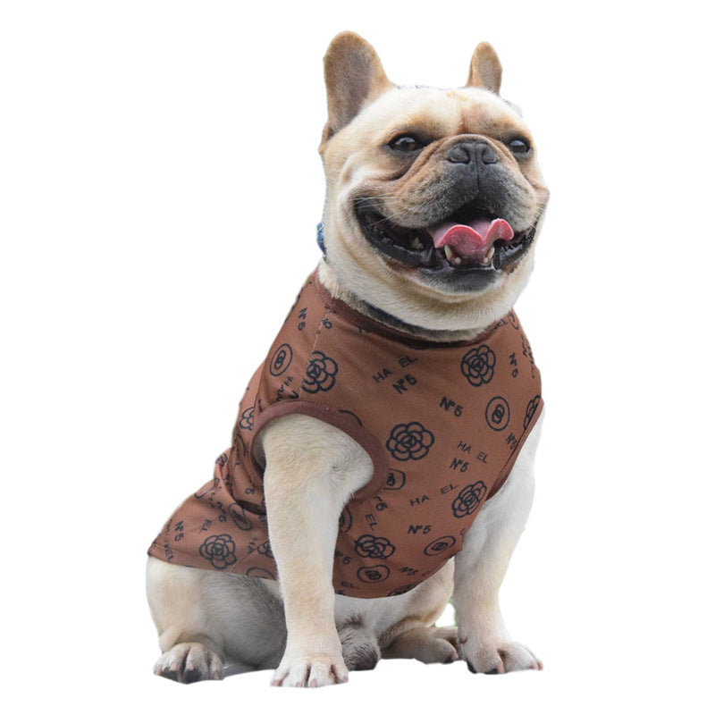 HKM-2583741 Coffee Printed Pet Vest for Dogs - Available in Multiple Sizes (XS-3XL)