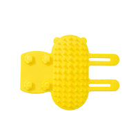 HKM-2584125 Pet Grooming Brush for Cats and Dogs with Self-Cleaning Scratcher and Adjustable Silicone Strap
