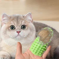 HKM-2584125 Pet Grooming Brush for Cats and Dogs with Self-Cleaning Scratcher and Adjustable Silicone Strap