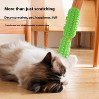 HKM-2584125 Pet Grooming Brush for Cats and Dogs with Self-Cleaning Scratcher and Adjustable Silicone Strap