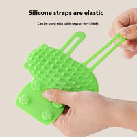 HKM-2584125 Pet Grooming Brush for Cats and Dogs with Self-Cleaning Scratcher and Adjustable Silicone Strap