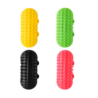 HKM-2584125 Pet Grooming Brush for Cats and Dogs with Self-Cleaning Scratcher and Adjustable Silicone Strap