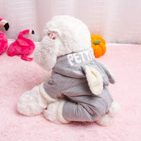 HKM-2584509 Long-Eared Bunny Four-Legged Dog Outfit in Cotton - Casual Pet Clothing