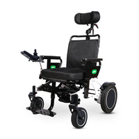 HKM-258515 Auto Folding Power Wheelchair with Headrest for Disabled and Elderly, Lightweight Aluminum Alloy, 250W Dual Motors, 20km Range, Compact Design