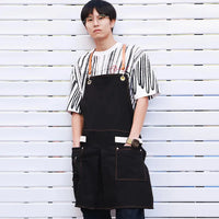 HKM-258515 Sleeveless Cowboy Apron for Home and Work - Eco-Friendly Fabric, Multiple Colours Available