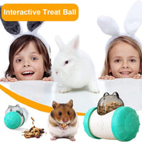 HKM-2585405 Interactive Treat Dispensing Ball for Dogs and Cats, Food Grade Material, Multifunctional Pet Feeder Toy