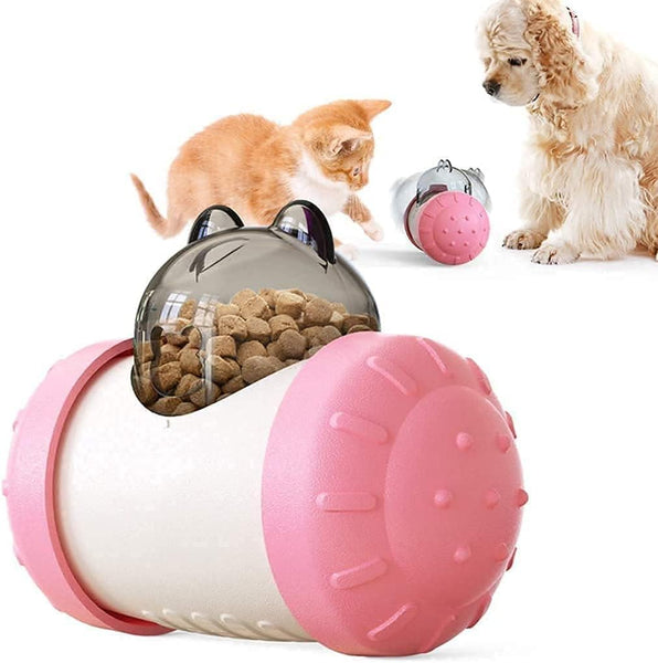 HKM-2585405 Interactive Treat Dispensing Ball for Dogs and Cats, Food Grade Material, Multifunctional Pet Feeder Toy