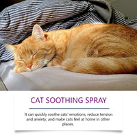 HKM-2585789 Soothing Cat Mood Spray with Lemon, Mint, and Garlic Extract - 3.2x12cm