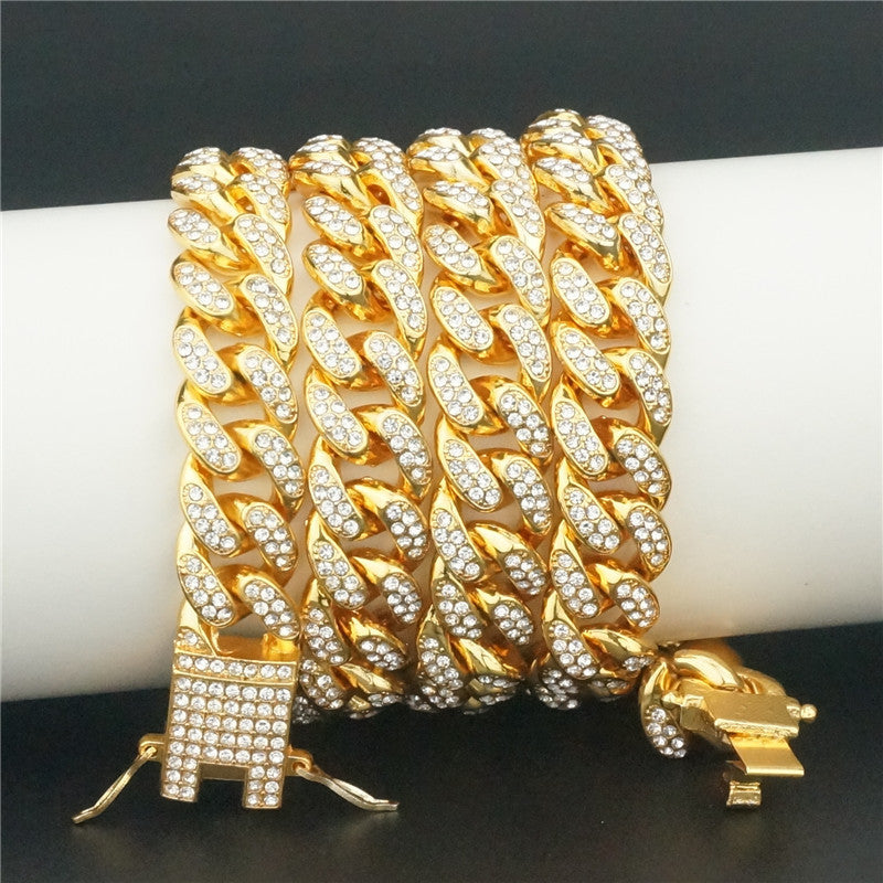 HKM-2585917 Hip Hop Style Pet Collar with Alloy Design - Available in Various Sizes