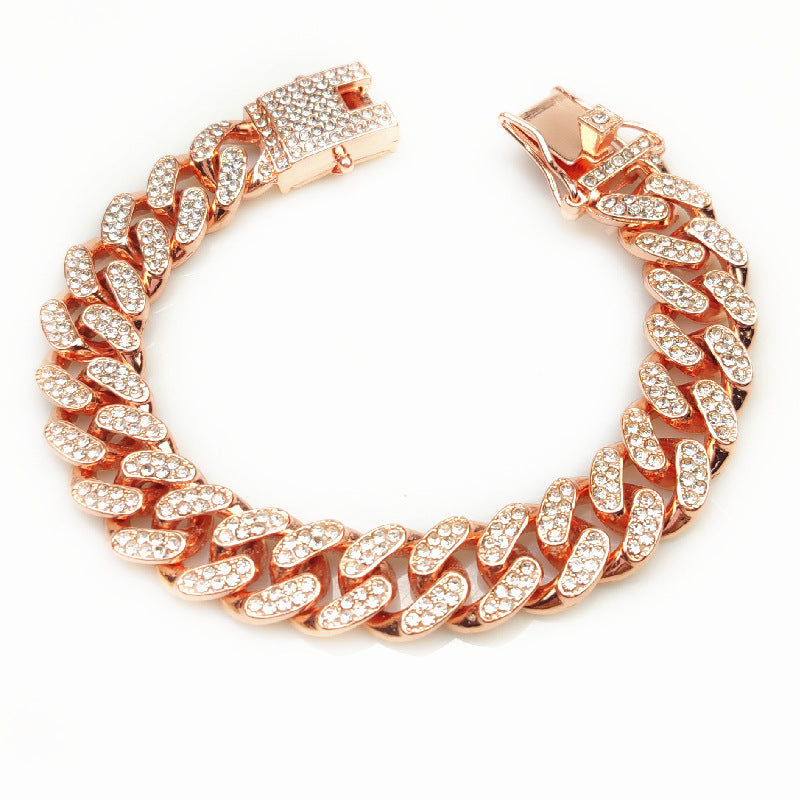 HKM-2585917 Hip Hop Style Pet Collar with Alloy Design - Available in Various Sizes