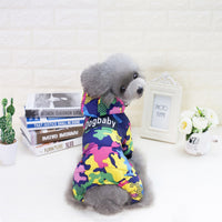 HKM-2588349 Autumn Winter Camouflage Four-Legged Pet Outfit in Cotton
