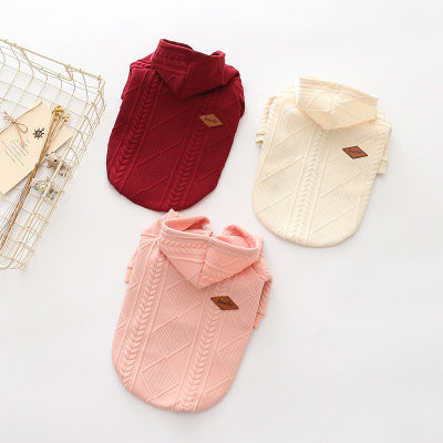 HKM-2590269 Hooded Wool Sweater for Comfortable Layering and Style