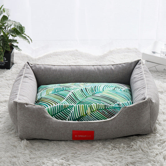 HKM-259027 Removable And Washable Teddy Dog Bed For Large Medium And Small Dogs