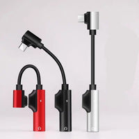 HKM-259027 Type-C to 3.5mm Headphone Jack Adapter Cable - Durable Nylon Braided, Compatible with Various Devices