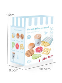 HKM-259091 Wooden Fruit and Vegetable Pretend Play Food Set for Kids Kitchen Role-Play