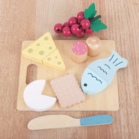 HKM-259091 Wooden Fruit and Vegetable Pretend Play Food Set for Kids Kitchen Role-Play
