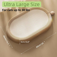 HKM-2591165 Ultra Large Sisal Cat Scratching Board with Cozy Lounge Design for Play and Rest