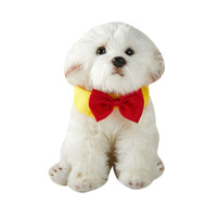 HKM-2591677 Adjustable Velcro Bow Tie Pet Collar in Black/Yellow, Red/Yellow, Black/White, Red/White - Sizes S & L
