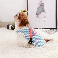 HKM-2592061 Cotton Stretch Dog Vest with Backpack Design for Summer Wear