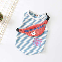 HKM-2592061 Cotton Stretch Dog Vest with Backpack Design for Summer Wear