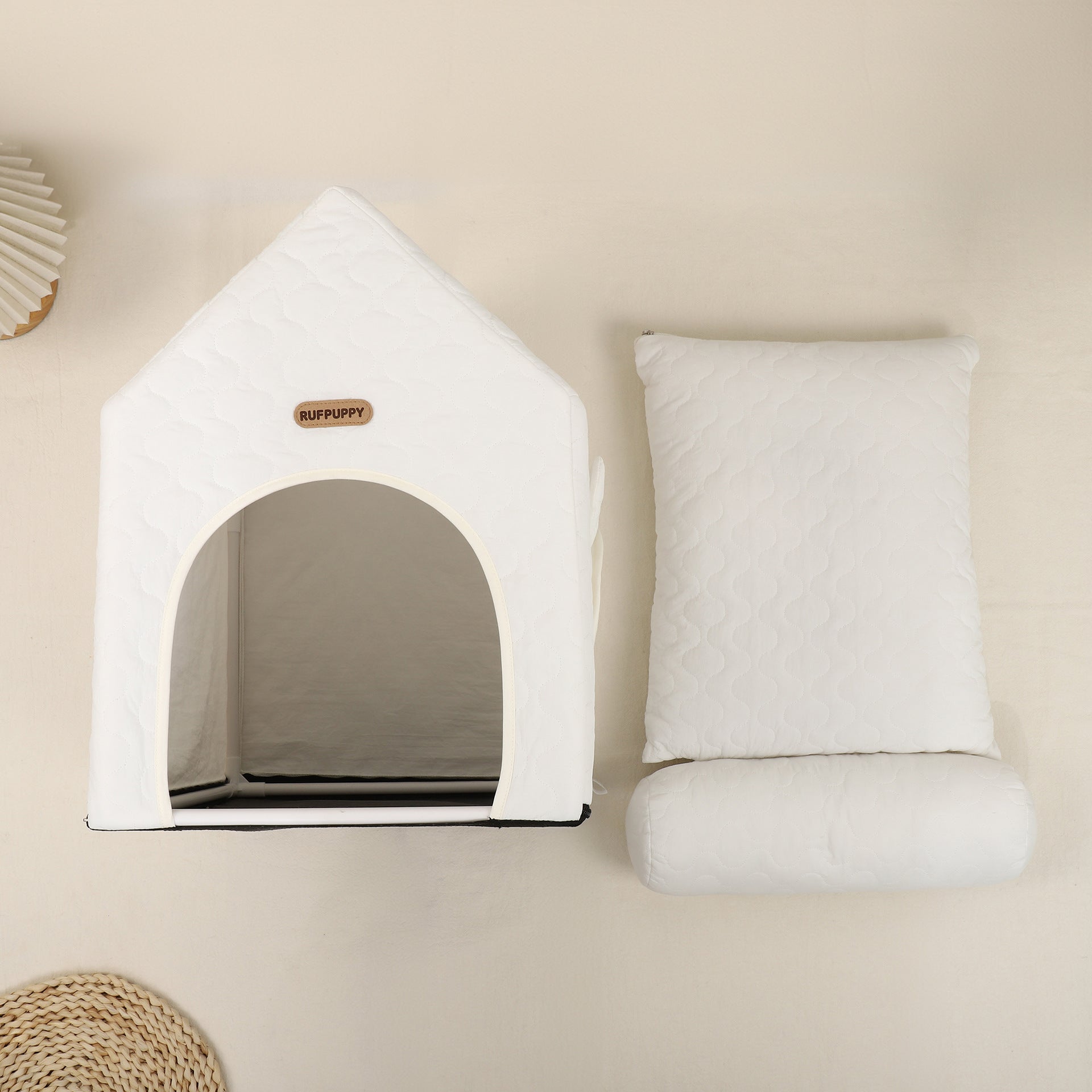 HKM-2593341 Cute Universal Pet Bed for Cats and Small Dogs - Four Seasons Design, 55x38x48cm, 100% Polyester, For Pets 2-6kg