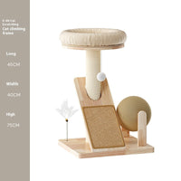 HKM-2593725 Cat Climbing Frame with Sisal Scratch Board in Cute Design