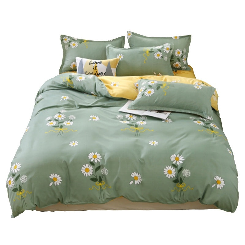 HKM-259475 Elegant Four-Piece Bedding Set with Duvet Covers and Bed Sheets in Multiple Sizes