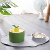 HKM-2595517 Rabbit and Radish Pet Water Dispensers with Optional Placemat and Bowl