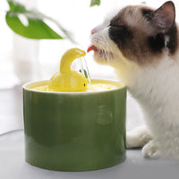 HKM-2595517 Rabbit and Radish Pet Water Dispensers with Optional Placemat and Bowl