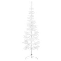 HKM-259603 Slim Artificial Half Christmas Tree with Stand, 120 cm, Various Colors