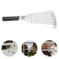 HKM-2596925 Undercoat Rake and Grooming Brush for Pets and Livestock - Dematting Tool for Dogs, Horses, and Cattle