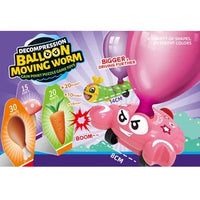 HKM-259795 Educational Decompression Balloon Car Toy for Kids - Mini Moving Worm Style Play Vehicle